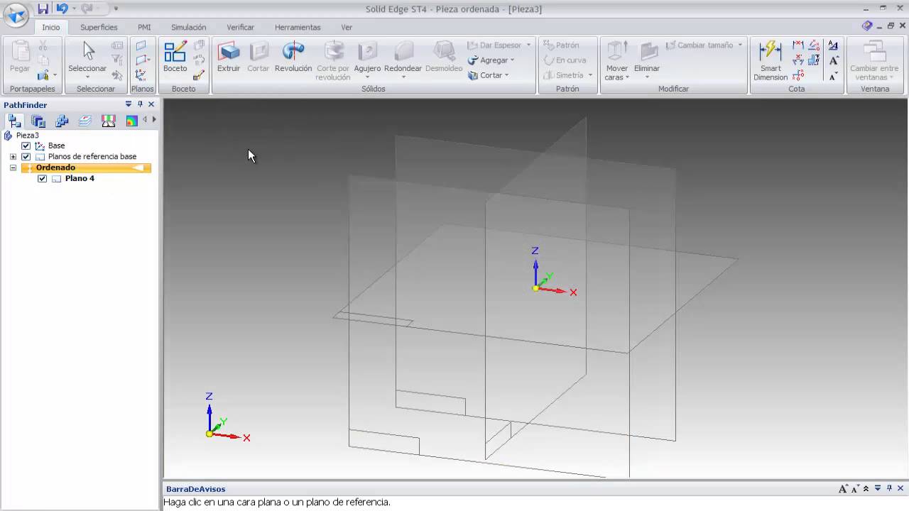 Plano en Solid Edge 10383