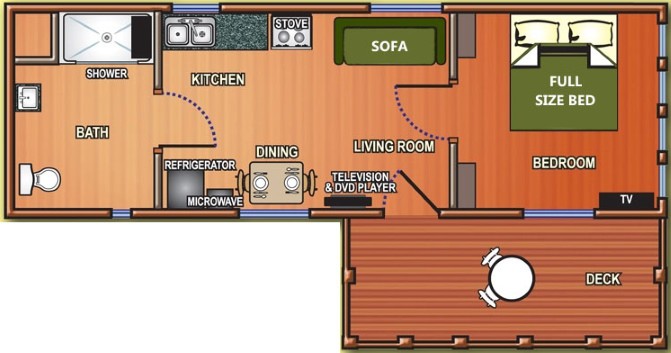 Plano para Cabanas 9724