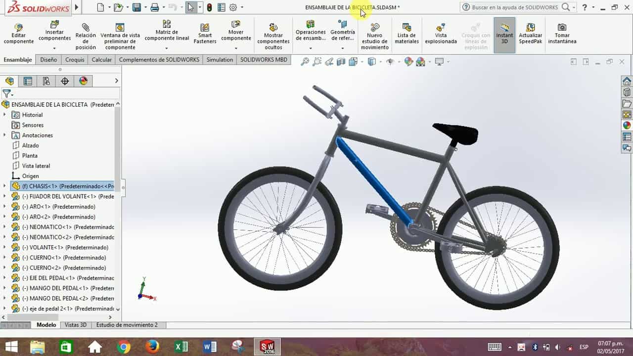 Plano Para Una Bicicleta En Solidworks 9765