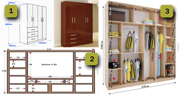 Plano y Medidas para un Closet 9742