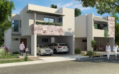 Render 3d de Arquitectura Moderna 11228