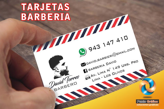 Tarjeta de Presentacion para Barberia 14963