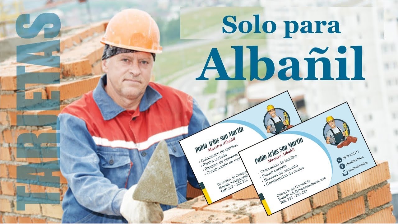 Tarjeta de Presentacion para Construccion 14978