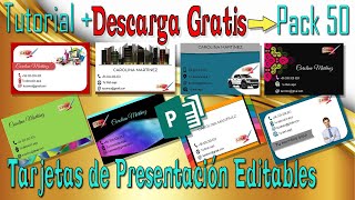 Tarjeta De Presentacion Para Editar 14994