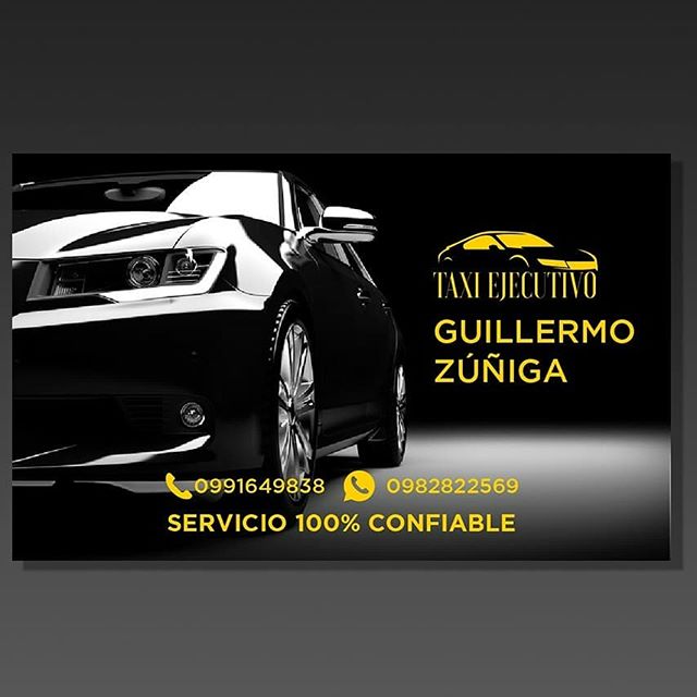 Tarjeta de Presentacion para Taxi Ejecutivo 15796