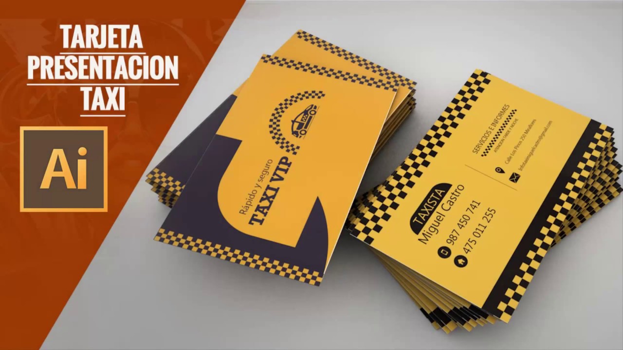 Tarjeta de Presentacion para Taxista 15020