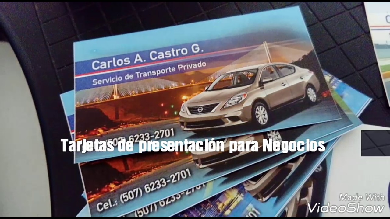 Tarjeta de Presentacion para Transporte Privado 15795