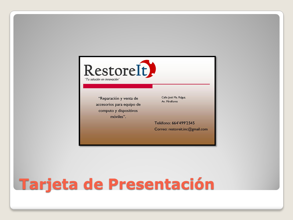 Tarjeta de Presentacion para Ventas 15801