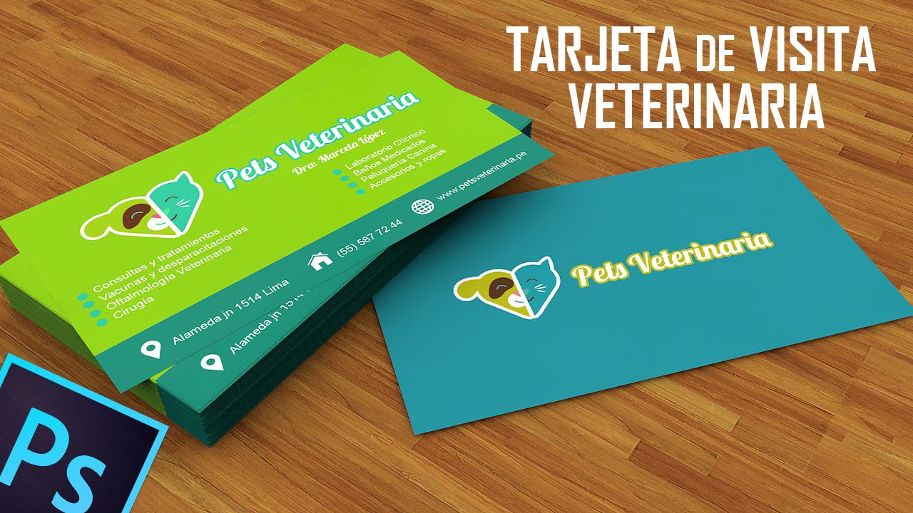 Tarjeta de Presentacion para Veterinario 15802