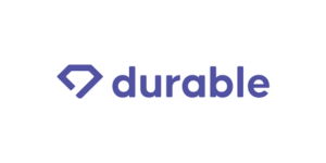 Logo y enlace a la sección de Durable.co